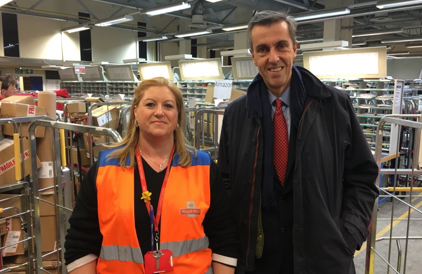 Andrew Selous MP at the post office